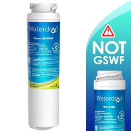 Waterdrop MSWF Refrigerator Water Filter, Compatible with GE MSWF, 101820A, 101821B, RWF1500A, Pack of 1