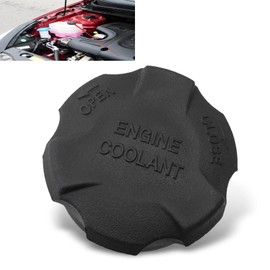 dawfall 1 PC Car Radiator Tank Cover, Engine Cooling Water Overflow Reservoir Cap Replacement #2544126100, Tight Fit Leak-proof and Dust-proof Seal, Compatible with Hyundai Kia Santa Fe (Black)