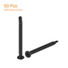uxcell #10 x 2-1/2" Sheet Metal Screws, 50pcs Black Oxide