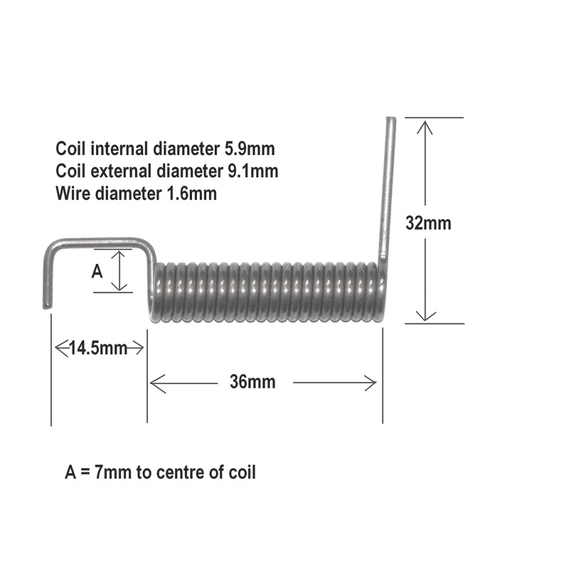 Northern DIY Heavy Duty Letterbox/Letter Plate Spring (Suits Larger Carlisle