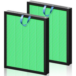 Vital 200S Toxin Absorber Replacement Filter for LEVOIT Vital 200S and Vital 200S-P Air Purifier, True HEPA and High-Efficiency Activated Carbon Filter, Vital 200S-RF-TX (LRF-V201-GUS), 2 Pack, Green