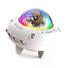 Wireless Bluetooth Speaker Cute Spaceship Shape Speaker Colorful Light Desktop
