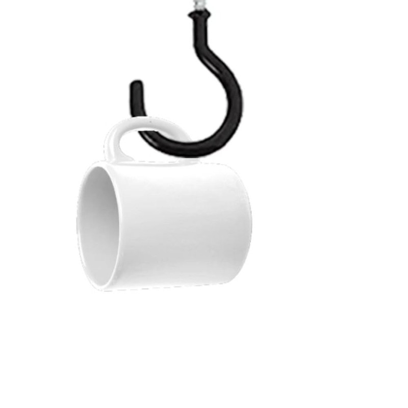 FYACCD Screw Hooks, 10 Pcs Ceiling Hooks, Cup Hooks, Screw-in