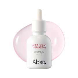 Abso. NTA 22+ Ampolla tonificante, suero facial de niacinamida para iluminar el brillo, cuidado de la piel de vidrio para tono de piel desigual, cuida