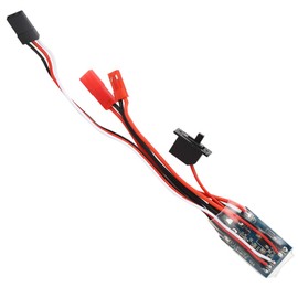 RC Car ESC, Electronic Components Remote Control Crawler Brushed ESC Bidirectional RC 30A Electric Speed Controller with Brake RC Spare Upgrade Parts Accessory(Black) Car Model Accessories 30A Esc