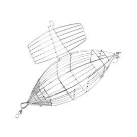 BESPORTBLE Ergonomic Bait Trap Cage Stainless Steel Fishing Lure Basket Trap for Smelt Eels Crabs Lobsters Minnows Shrimp Crawfish