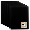 eco-eco A5 100% Recycled 10 Pocket Black Flexible Cover Portfolio