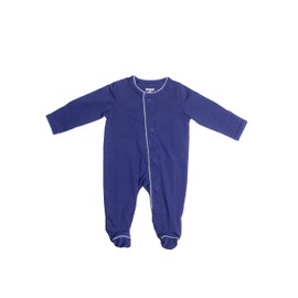 Happy Hippo Pijama para bebé de una Pieza con Cierre magnético, Azul (MX/US, Edad, 12 Meses, Azul Marino)