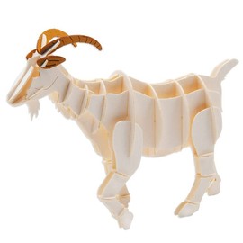 Fridolin 3D Paper Model Goat