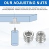 sourcing map 8Pcs Threaded Inserts Nuts, M6x10mm Hex Socket Drive