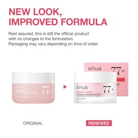 ANUA Crema de niacinamida Anua Peach, humectante facial para piel seca con vitamina B12, colgeno, ceramida, pantenol, cuidado de la piel coreano para 