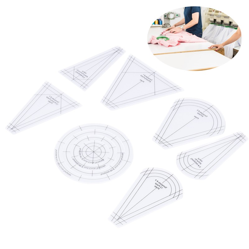 Quilting Rulers Shaped Patch Work Template Tool Ruler DIY Transparent