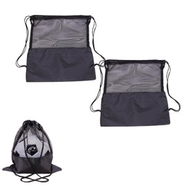 LUYING Ball Bag, Net Bag, Ball Net, Storage, Portable, Handbag, Net Bag, Durable, Lightweight, Foldable, Sports Equipment, Basketball Rugby Golf Ball, Storage Bag, Ball Bag (Set of 2)