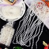 ZUJIACUN 33ft / 10m Long Christmas Bead Wreath Artificial Pearl