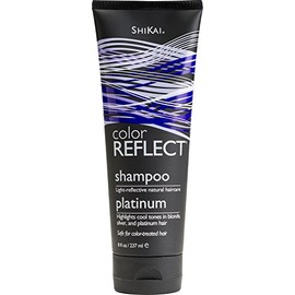 Shikai Color Reflect Platinum Shampoo (8oz, Pack of 1) | Highlights Cool Tones in Blonde, Gray & Platinum Hair | Gentle Cleanser Leaves Hair Shiny