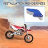 GOOFIT Motorcycle Blue Placstic Chain Guard Guide Protector Replacement for