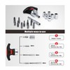 Ratcheting Muti Screwdriver Bits Sockets Set Mini Magnetic Racheting T-handle