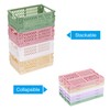 PATIKIL Mini Collapsible Basket, 2 Pcs 5.9 x 3.9 x