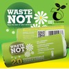 Waste Not BPFL8 Waste Not Compostable Caddy Liner 10l Roll