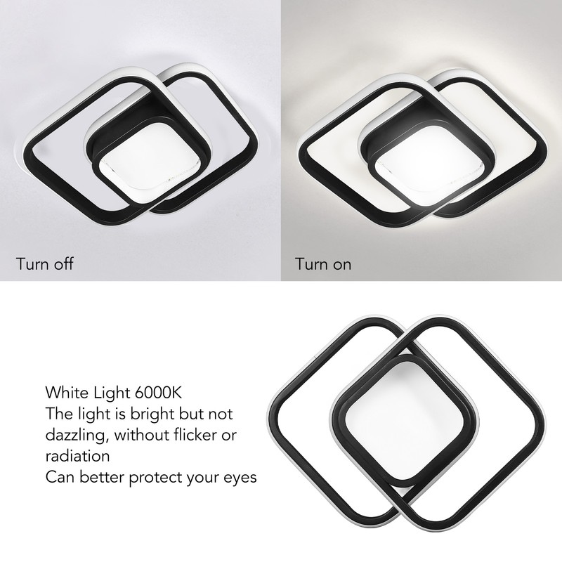 24W Hallway Light Modern LED Square Ceiling Light Small Asile