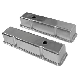 Atech 1958-86 SB CHEVY POLISHED ALUMINUM TALL VALVE COVERS 283 307 327 350 383 400