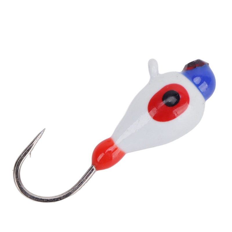 5 Pcs Winter Ice Fishing Jigs Kit Hooks Lures for