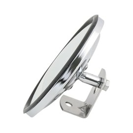 Grand General 33270 Chrome 5" Convex Blind Spot Mirror with "L" Bracket
