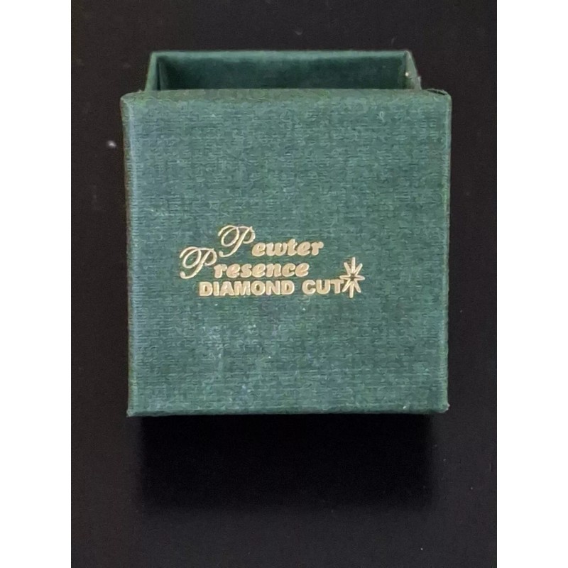 Pewter Presence Diamond Cut Christmas Candy Cane Pin