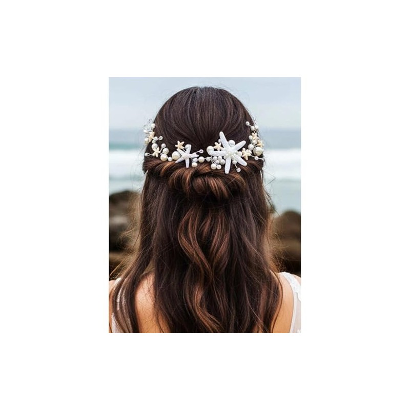 GORAIS Diadema de Novia con Forma de Estrella de Mar,