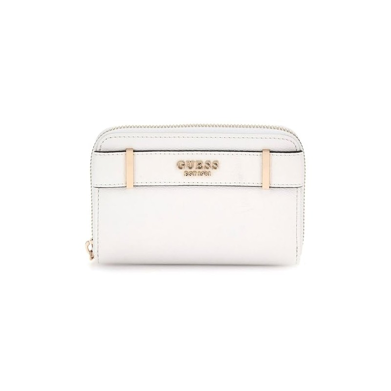 GUESS Anadela SLG Medium Zip Around Wallet White, White