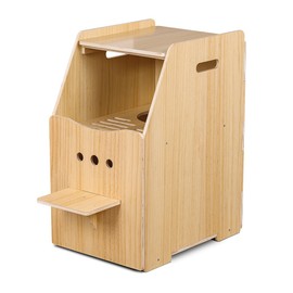 ANKULIY Large/Tall Cat Litter Box Enclosure, Modern Wooden Litter Box Furniture for Most of Litterbox with Drawer as Sideboard Cabinet，Easy Assembly