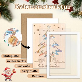 Christmas Money Gift in Money Box Picture Frame