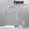 G1/2 Bathroom Basin Faucet Hot and Cold Water Mixer Dual‑Hole