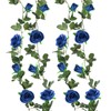 Felice Arts 2 Pack Blue Artificial Floral Garland 13 FT