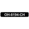BERNARD ENGRAVING Boat Registration Number Plates (Black Plastic, 24) Co.