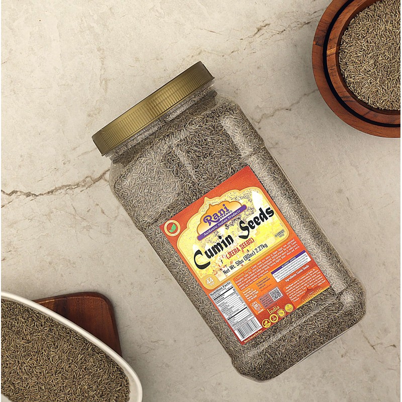 Rani Cumin Seeds Whole (Jeera) Spice 80oz (5lbs) 2.27kg Bulk