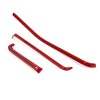 carmotion88 Red Dry Carbon Dashboard Trim Strip Accessories Cover For