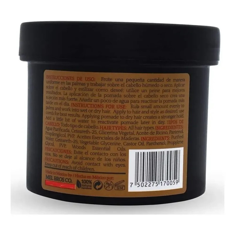 Pomada Para Estilizar El Cabello Extra Fijación Mel Bros Co.