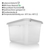 BigDean Pack of 4 15 L Storage Boxes with Lid,