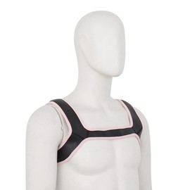 YiQin RWSX Soft Latex Dog Mask with Ears, Puppy Mask for Cosplay Party Masquerade Set, Free Combination (Strap Pink)