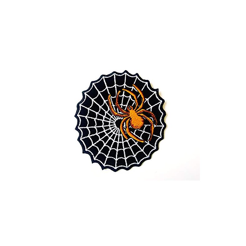 Spider On Web Patch Jacket Biker Rider Motorcycle Jacket Vest