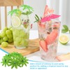 Eowppue 80Pcs Colorful Cocktail Picks, Drink Umbrellas Cocktail Picks, Cocktail
