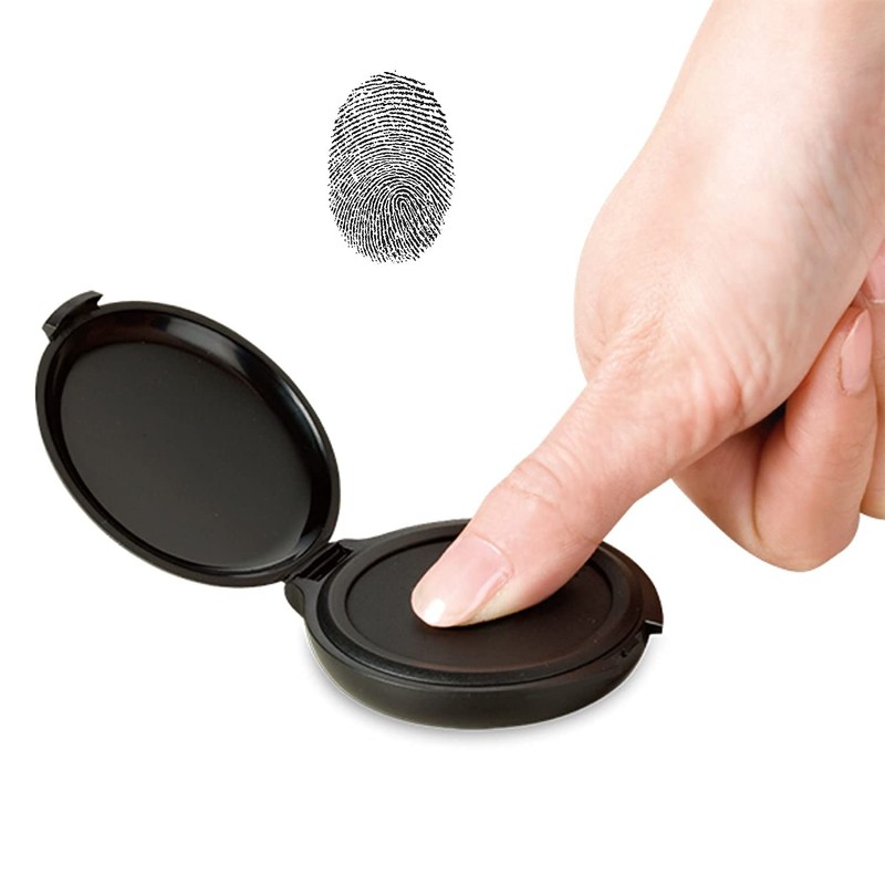Veltec Fingerprint Ink Pad, Thumbprint Ink Pad for Notary, Identification