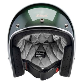Biltwell Bonanza Metallic Sierra Green Motorcycle Helmet DOT Approved (Small)