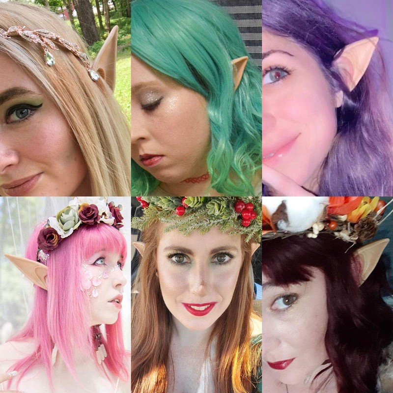 yuntop 2 Pair Cosplay Fairy Pixie Elf Ears Christmas Anime