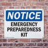 (2 Pack) Emergency Preparedness Kit OSHA Notice Sign 10 Inch