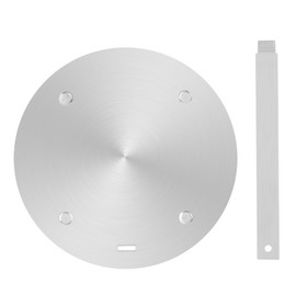 Alnicov 20CM Induction Adapter Plate Stainless Steel Induction Plate Converter with Separable Handle for Gas Stove