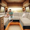 SYLC Covers for Caravan Upholstery, Jacquard, Non-Slip Motorhome Seat Covers,