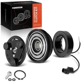 A-Premium Air Conditioner AC Compressor Clutch Kit Compatible with Hyundai Accent 2001 2002 2003 2004 2005, 1.6L