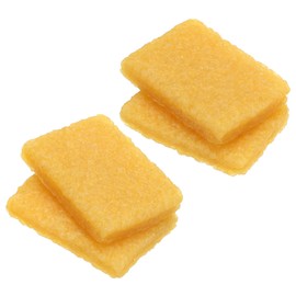 PATIKIL Residue Rubber Eraser, 6 Pack 50x35x10mm/50x35x12mm Glue Pick Up Eraser Adhesive Remover Cleaning Tool for Paper Craft Sanding Belt Discs Skateboards, Yellow